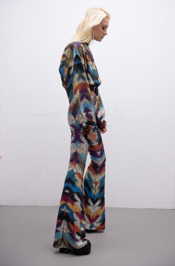 knit Oversized Crop sweatshirt - Typelove