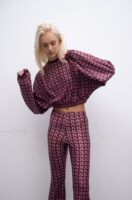 TL Burgundy Flared pants