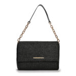 CHRISTINA MALLE - Black Straw Messenger