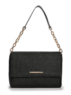 CHRISTINA MALLE - Black Straw Messenger