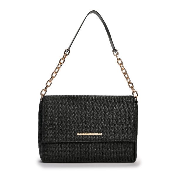 CHRISTINA MALLE - Black Straw Messenger