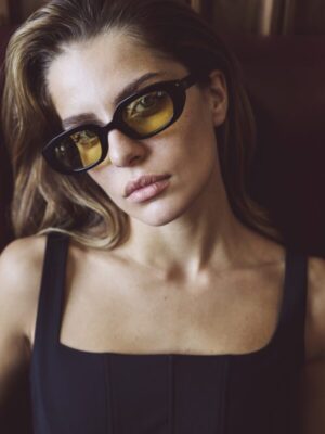 AV Sunglasses - Paris Black/Yellow