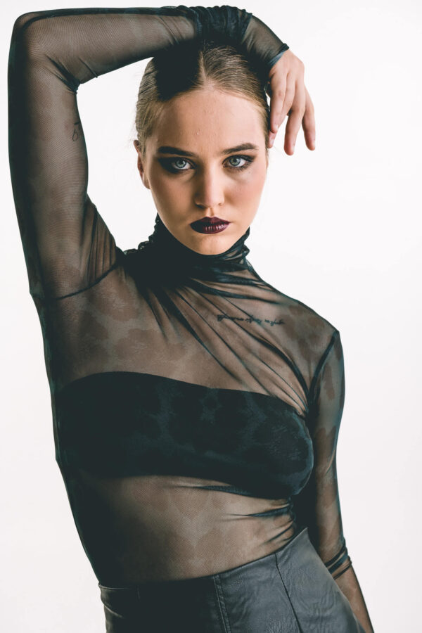 Leo Green Mesh Top - Typelove