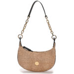 CHRISTINA MALLE - Natural Straw Halfmoon with Black