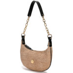 CHRISTINA MALLE - Natural Straw Halfmoon with Black