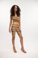 Biker Shorts Stripes Nude - Typelove