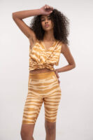 Biker Shorts Zebra Nude - Typelove