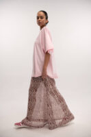 Lace Skirt Burgundy - Typelove