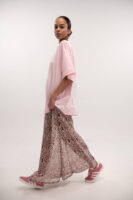 Lace Skirt Burgundy - Typelove