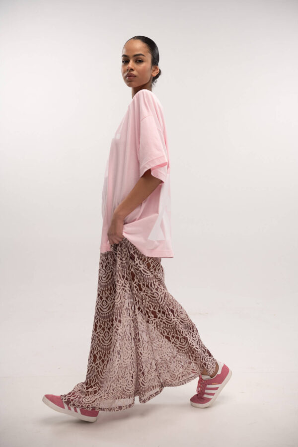 Lace Skirt Burgundy - Typelove