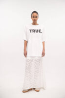 Lace Skirt White - Typelove