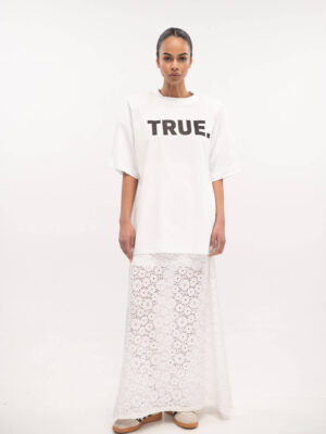 Lace Skirt White - Typelove