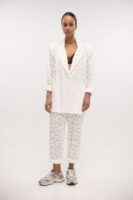 Lace Track Pant White - Typelove