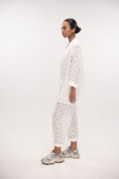 Lace Track Pant White - Typelove