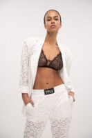 Lace Track Pant White - Typelove