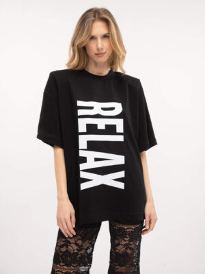 Oversized T-Shirt Relax Black - Typelove