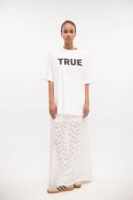 Oversized T-Shirt True Kiss White - Typelove