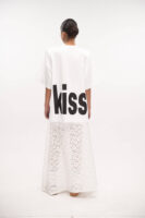 Oversized T-Shirt True Kiss White - Typelove