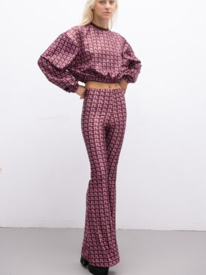 TL Burgundy Flared pants