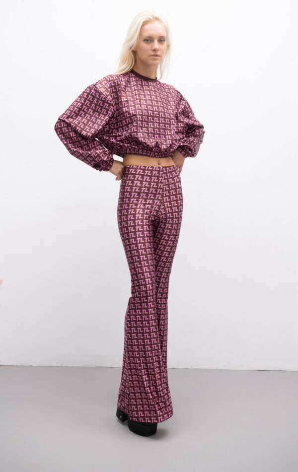 TL Burgundy Flared pants