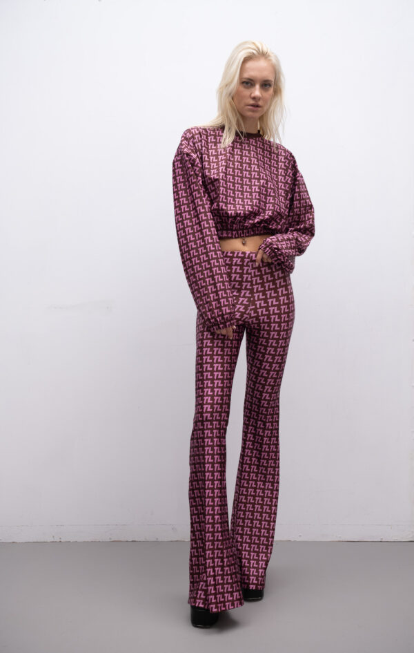 TL Burgundy Flared pants