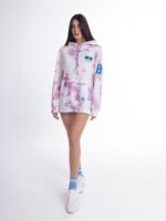 ALTRA-VOLTA - Oversized Pink Tie Dye Hoodie