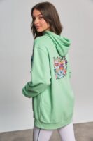 ALTRA-VOLTA - Oversized Mint Hoodie