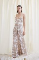 Chicard - Φόρεμα Μακρύ Μπεζ Λευκό