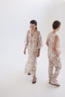 Chicard - Φόρεμα Μακρύ με Μανίκι Μπέζ Λευκό