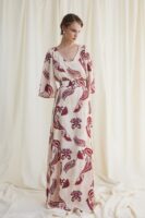 Chicard - Φόρεμα Μακρύ Κόκκινο Μπεζ