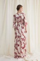 Chicard - Φόρεμα Μακρύ Κόκκινο Μπεζ