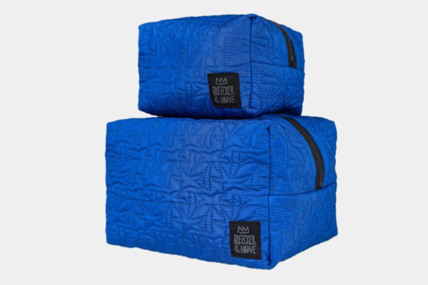 PALM TREE BLUE POUCH