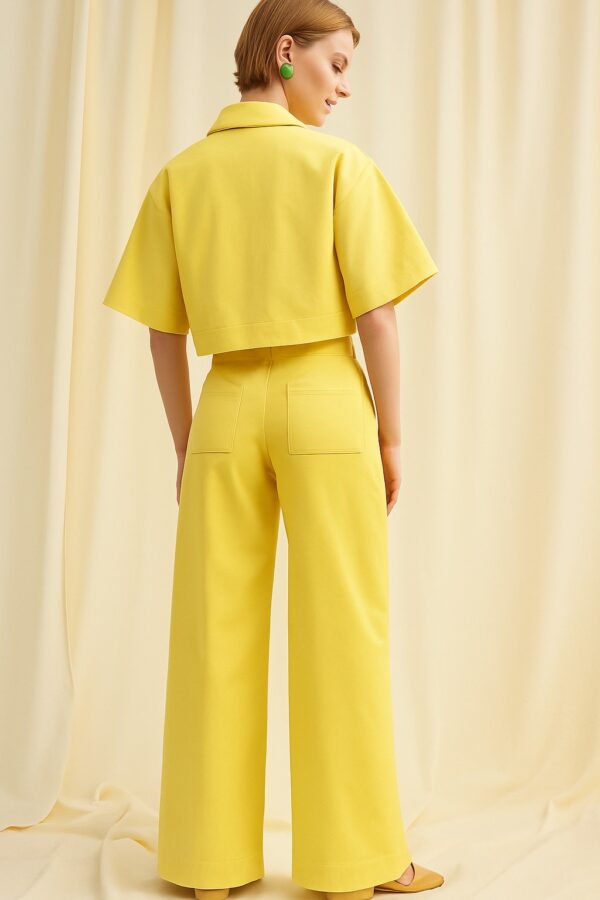 Chicard - Κίντρινο Παντελόνι σε Ανοιχτή Γραμμή