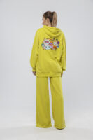 ALTRA-VOLTA - Relaxed Comfort Wide Leg Φόρμα σε Απόχρωση Lime