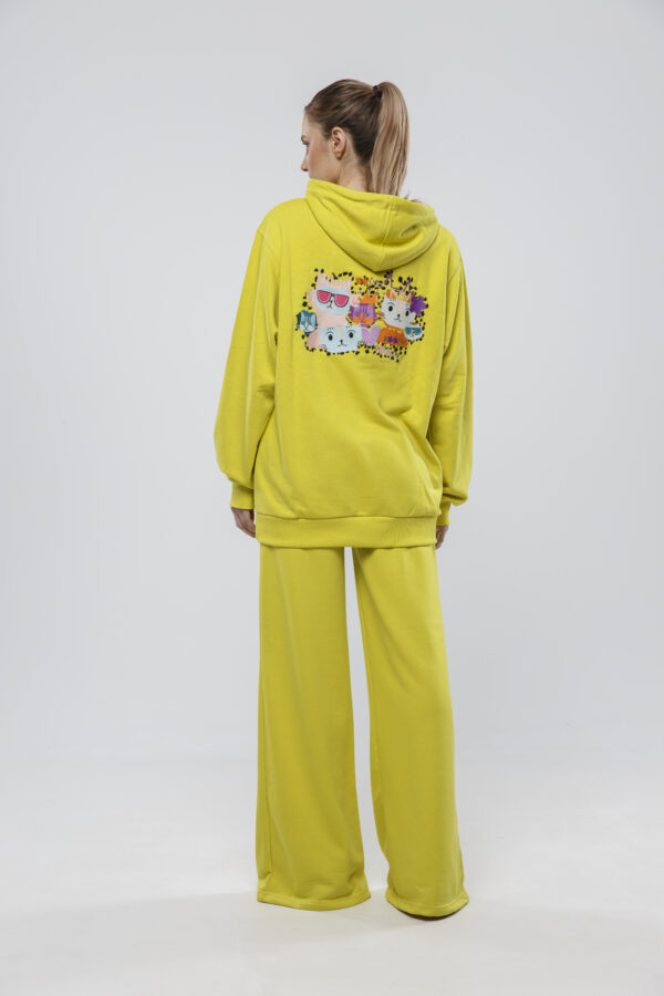 ALTRA-VOLTA - Relaxed Comfort Wide Leg Φόρμα σε Απόχρωση Lime