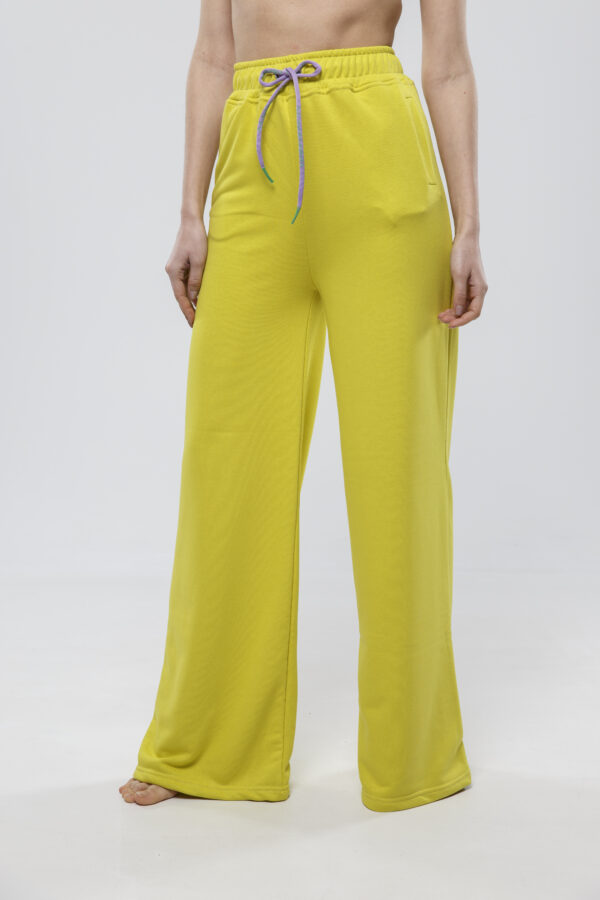 ALTRA-VOLTA - Relaxed Comfort Wide Leg Φόρμα σε Απόχρωση Lime