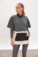 Layered Zip Sweatshirt