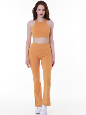 Orange Flare Legging