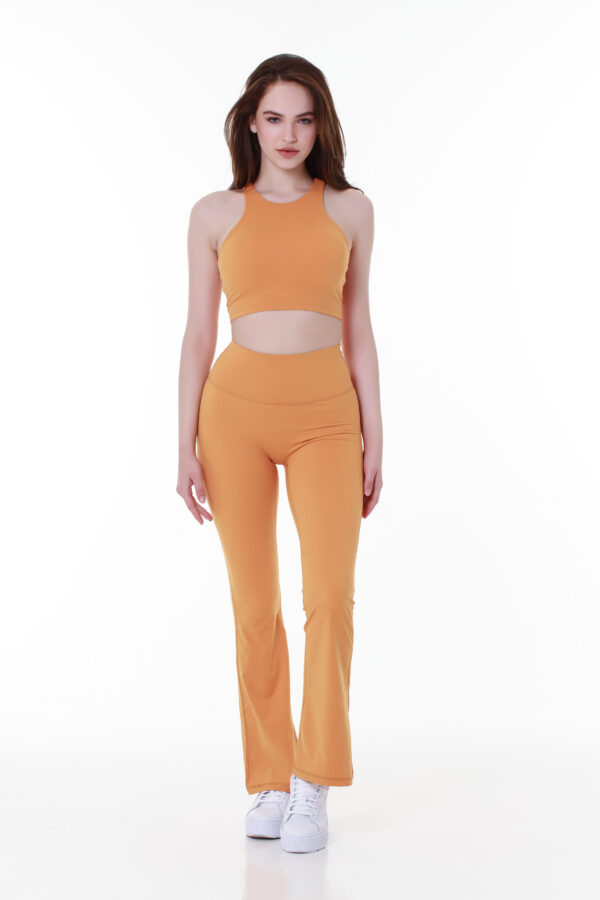 Orange Flare Legging