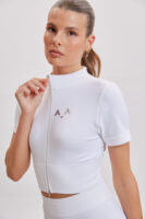 Chic Edge Black Cropped Top Jacket