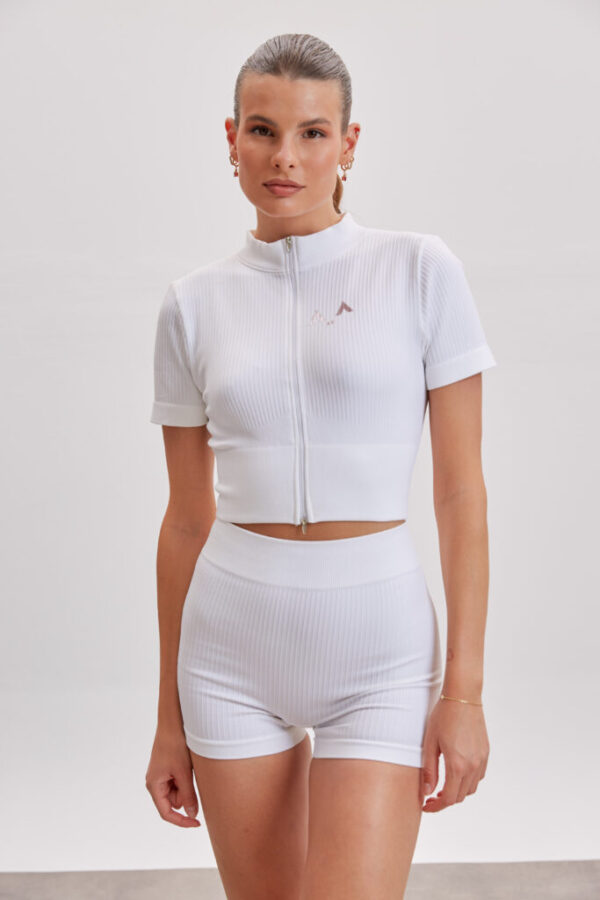 Chic Edge Black Cropped Top Jacket