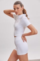 Urban Ride Knitted White Cycling Shorts