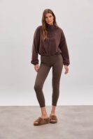 Soft Brown Zip-Up Jacket