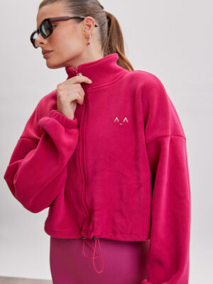 Fuchsia Zip Fleece