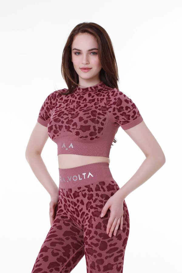Modern Elegance Dusty Rose Crop Top