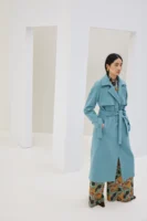 Σταυρωτό Παλτό με Ζώνη