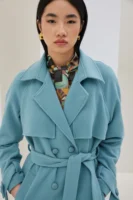 Σταυρωτό Παλτό με Ζώνη