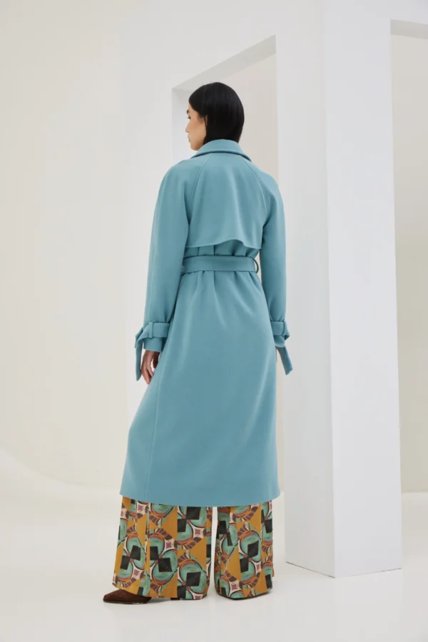 Σταυρωτό Παλτό με Ζώνη