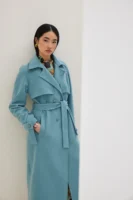 Σταυρωτό Παλτό με Ζώνη