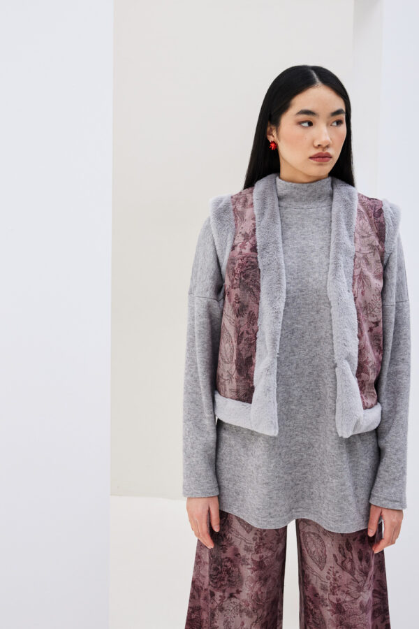 Γιλέκο με γούνινη επένδυση